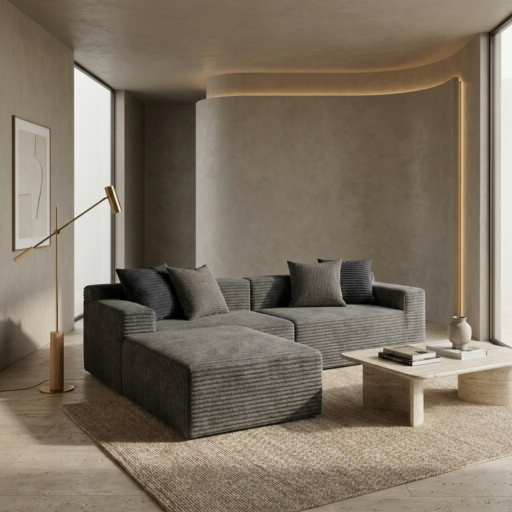 Convertible 3-piece sectional sofa