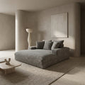 Rectangular chaise longue
