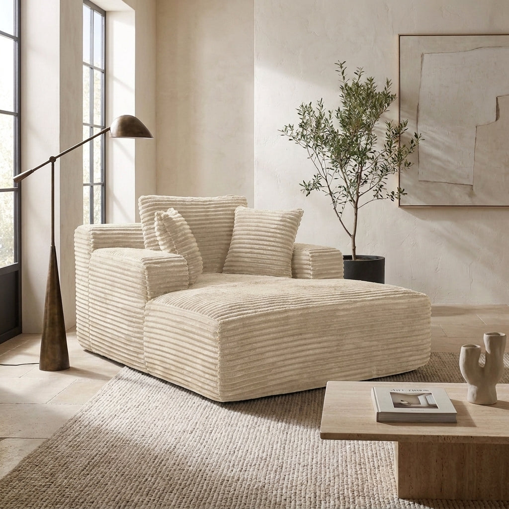 Rectangular chaise longue mini