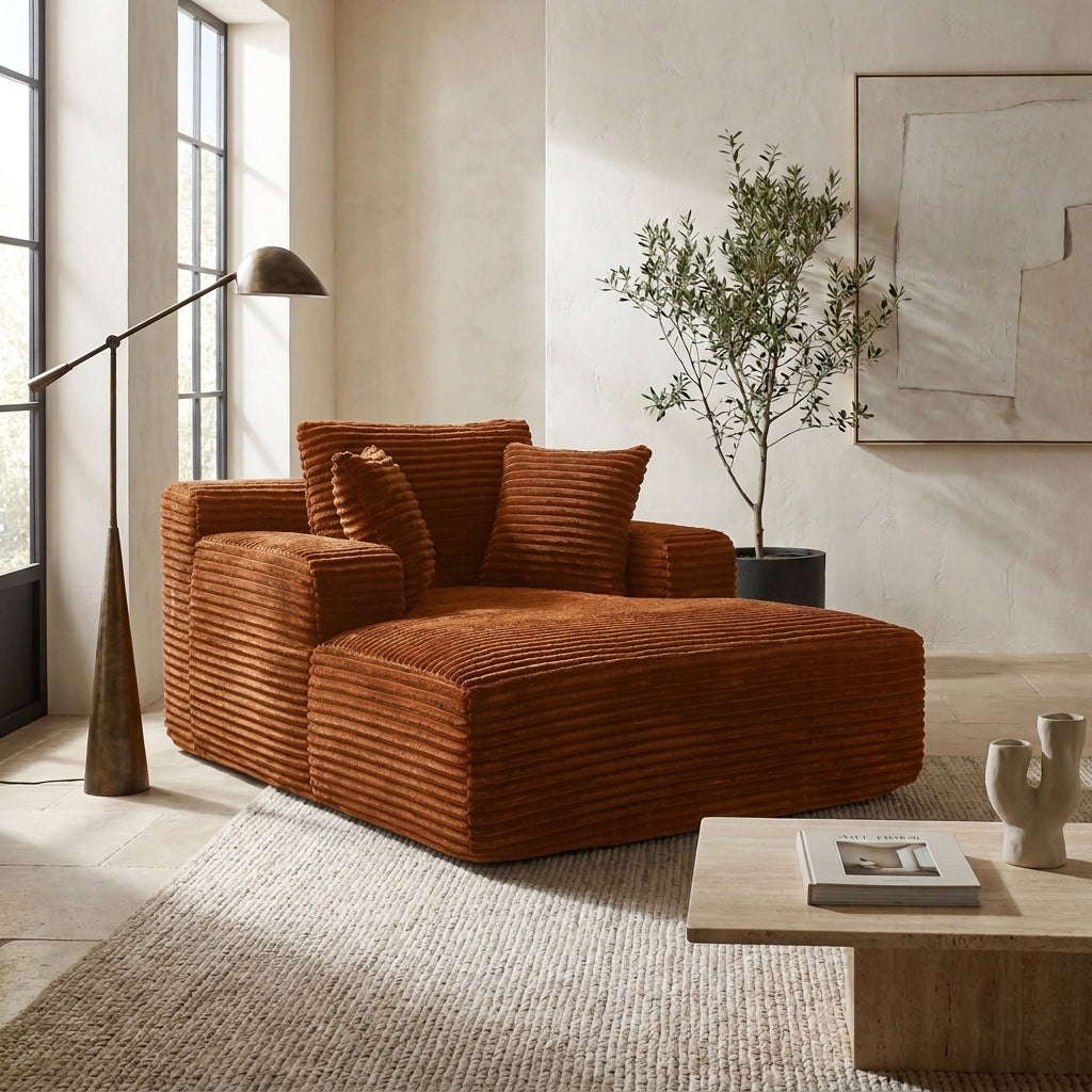 Rectangular chaise longue mini