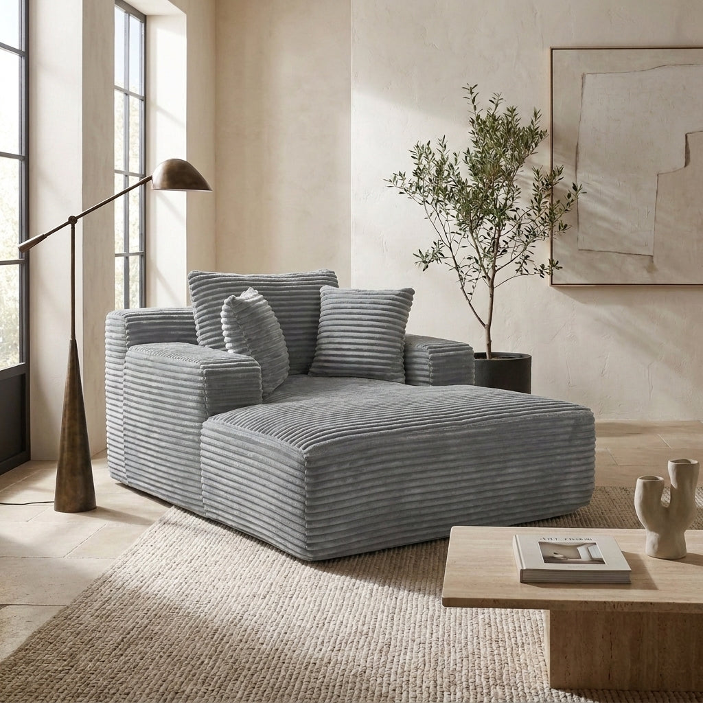 Rectangular chaise longue mini
